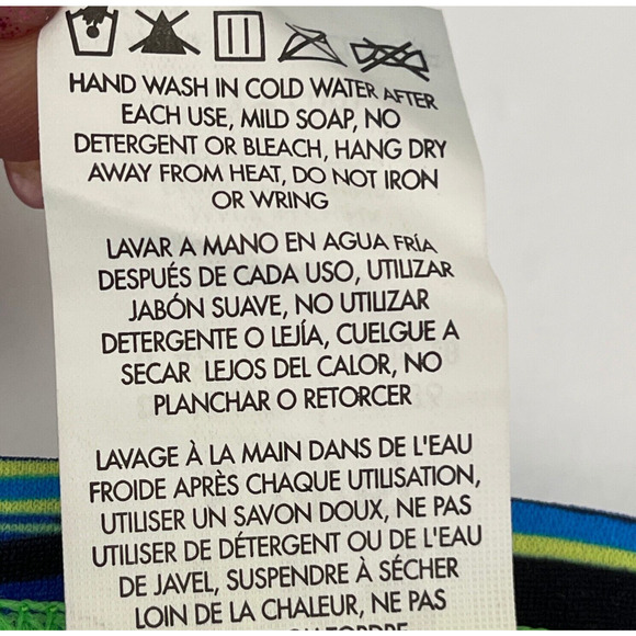 TYR DuraFast One Fresno Mini Bikini Bottoms Women Blue Multi Sz Small 4/6 - Picture 7 of 8